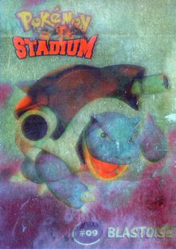 2000 Danone Pokemon Stadium - Foil #3 Blastoise Front
