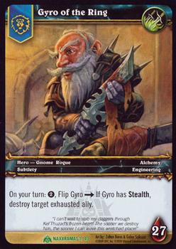 2009 Upper Deck World of Warcraft Naxxramas Treasure #1 Gyro of the Ring Front
