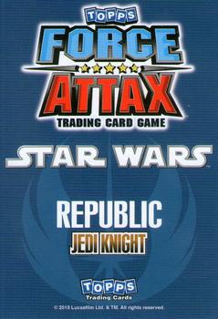 2010 Topps Star Wars Force Attax Series 1 #157 Kit Fisto Back