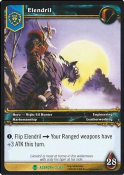 2006 Upper Deck World of Warcraft Heroes of Azeroth #3 Elendril Front