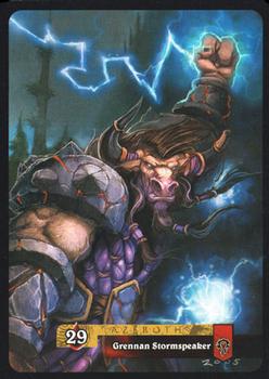 2006 Upper Deck World of Warcraft Heroes of Azeroth #10 Grennan Stormspeaker Back