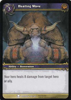 2006 Upper Deck World of Warcraft Heroes of Azeroth #112 Healing Wave Front