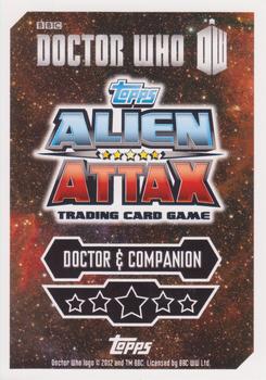 2013 Topps Alien Attax Doctor Who 50th Anniversary Edition - Companions #C8 The Eighth Doctor & Grace Holloway Back