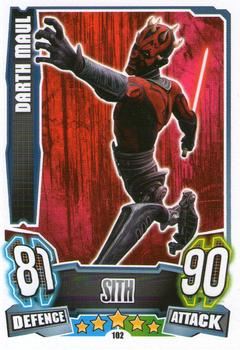 2013 Topps Force Attax Star Wars Movie Edition Series 4 #102 Darth Maul Front