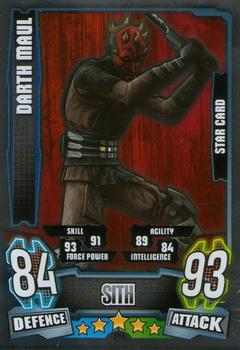 2013 Topps Force Attax Star Wars Movie Edition Series 4 #211 Darth Maul Front