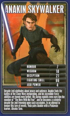 2010 Top Trumps Star Wars Rise of the Bounty Hunters #NNO Anakin Skywalker Front