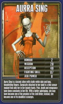 2010 Top Trumps Star Wars Rise of the Bounty Hunters #NNO Aurra Sing Front