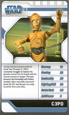 2008 Top Trumps Star Wars The Clone Wars #NNO C-3PO Front
