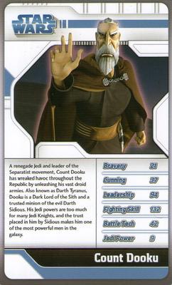2008 Top Trumps Star Wars The Clone Wars #NNO Count Dooku Front