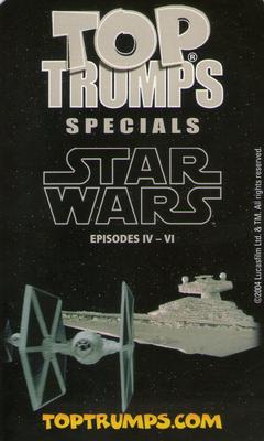 2004 Top Trumps Specials Star Wars Episodes IV-VI #NNO Admiral Ozzel Back
