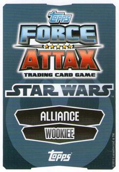 2012 Topps Star Wars Force Attax Movie Edition Series 1 #4 Chewbacca Back
