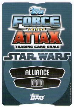 2012 Topps Star Wars Force Attax Movie Edition Series 1 #6 C-3PO Back