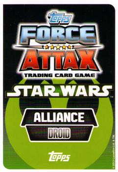 2013 Topps Force Attax Star Wars Movie Edition Series 2 #16 R2-D2 Back
