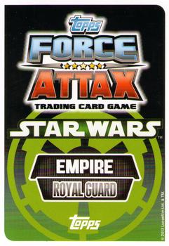 2013 Topps Force Attax Star Wars Movie Edition Series 2 #35 Royal Guard Back