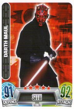 2013 Topps Force Attax Star Wars Movie Edition Series 2 #136 Darth Maul Front