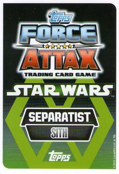 2013 Topps Force Attax Star Wars Movie Edition Series 2 #137 General Grievous Back