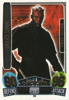 2013 Topps Force Attax Star Wars Movie Edition Series 3 #236 Darth Maul Front