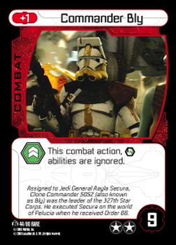 2008 Star Wars Pocketmodel TCG Order 66 #44 Commander Bly Front