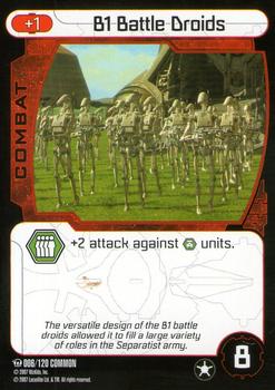 2007 Star Wars Pocketmodel TCG Ground Assault #6 B1 Battle Droids Front