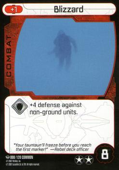 2007 Star Wars Pocketmodel TCG Ground Assault #8 Blizzard Front