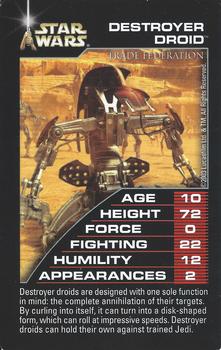 2003 Top Trumps Star Wars #NNO Destroyer Droid Front