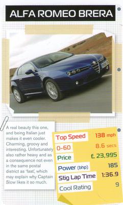 2009 Top Trumps Specials Top Gear Cool Cars #NNO Alfa Romeo Brera Front