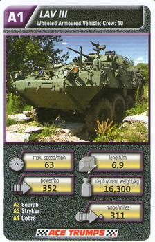 2010 Ace Trumps Military Vehicles #A1 LAV III Front