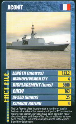 2002 Top Trumps Warships #NNO Aconit Front