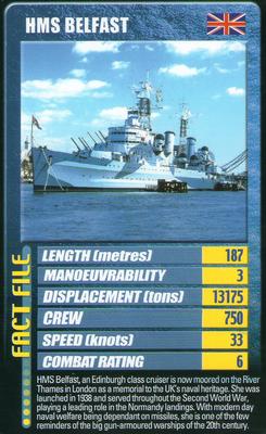 2002 Top Trumps Warships #NNO HMS Belfast Front