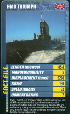 2002 Top Trumps Warships #NNO HMS Triumph Front