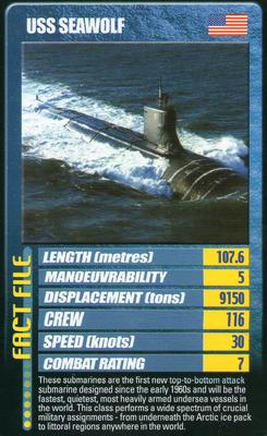 2002 Top Trumps Warships #NNO USS Seawolf Front