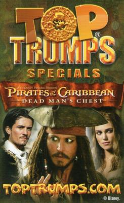 2006 Top Trumps Specials Pirates of the Caribbean Dead Man's Chest #NNO Captain Barbossa Back