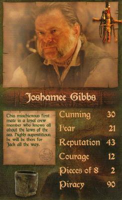 2006 Top Trumps Specials Pirates of the Caribbean Dead Man's Chest #NNO Joshamee Gibbs Front