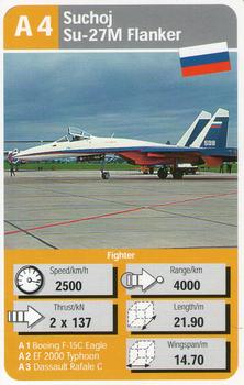 2001 Marks & Spencer Trumps Aircraft #A4 Suchoi Su-27M Flanker Front