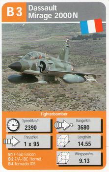 2001 Marks & Spencer Trumps Aircraft #B3 Dassault Mirage 2000N Front