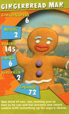 2004 Top Trumps Specials Shrek 2 #NNO Gingerbread Man Front