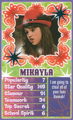 2008 Top Trumps Specials Hannah Montana #NNO Mikayla Front