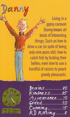 2003 Top Trumps Specials The World of Roald Dahl Goodies and Baddies #NNO Danny Front