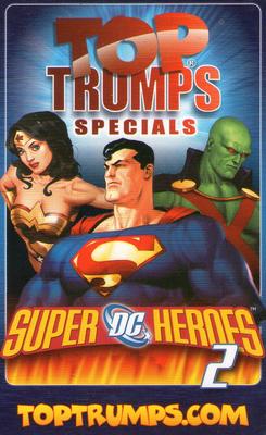 2006 Top Trumps Specials DC Super Heroes 2 #NNO Hawkman Back