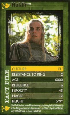 2004 Top Trumps Specials The Lord of the Rings The Fellowship of the Ring #NNO Haldir Front