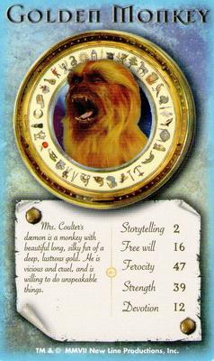 2007 Top Trumps Specials The Golden Compass #NNO Golden Monkey Front