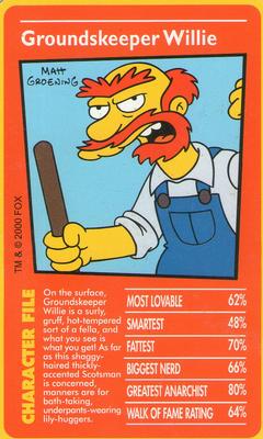 2000 Top Trumps The Simpsons #NNO Groundskeeper Willie Front