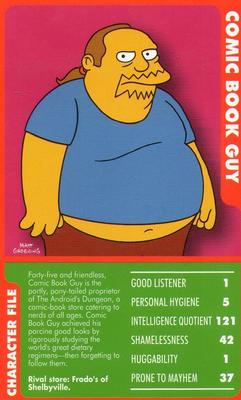 2010 Top Trumps Specials The Simpsons Classic Collection Volume 3 #NNO Comic Book Guy Front