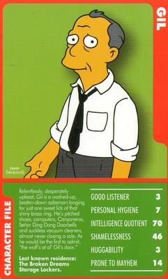 2010 Top Trumps Specials The Simpsons Classic Collection Volume 3 #NNO Gil Front