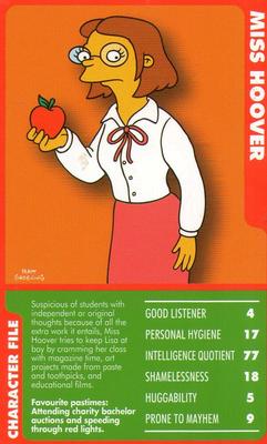 2010 Top Trumps Specials The Simpsons Classic Collection Volume 3 #NNO Miss Hoover Front