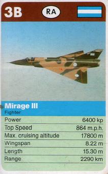 1983-85 Top Trumps Take Off #3B Mirage III Front