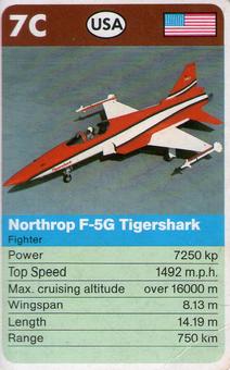 1983-85 Top Trumps Take Off #7C Northrop F-5G Tigershark Front