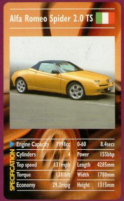 2000 Top Trumps Sports Cars #NNO Alfa Romeo Spider 2.0 TS Front