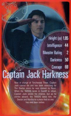 2008 Top Trumps Specials Doctor Who #NNO Captain Jack Harkness Front