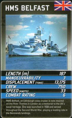 2013 Top Trumps Battleships #NNO HMS Belfast Front